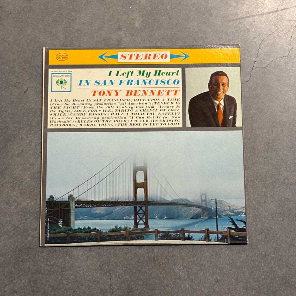 Tony Bennett I Left My Heart In San Francisco Vinyl LP Columbia CS 8669 Stereo